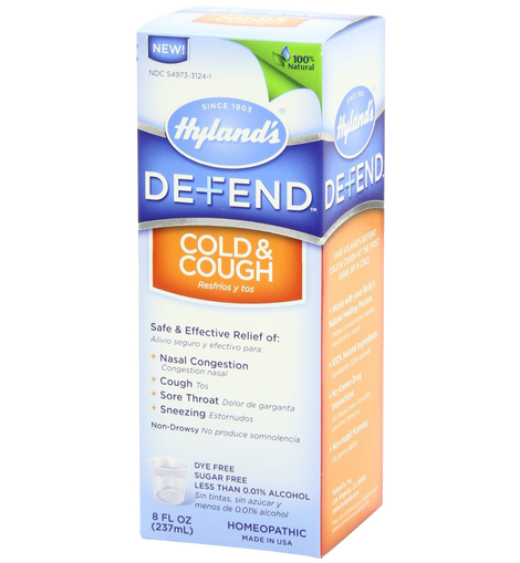 Hyland's Defend Cough and Cold 8 Ounce