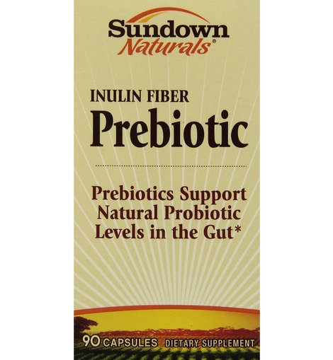 Sundown Naturals Inulin Fiber Prebiotic Mineral Supplement Capsules